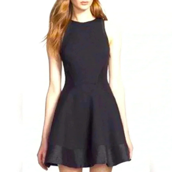 Ted Baker London Dresses & Skirts - TED BAKER FIT AND FLATE DRESS BLACK EUROPEAN SIZE 1